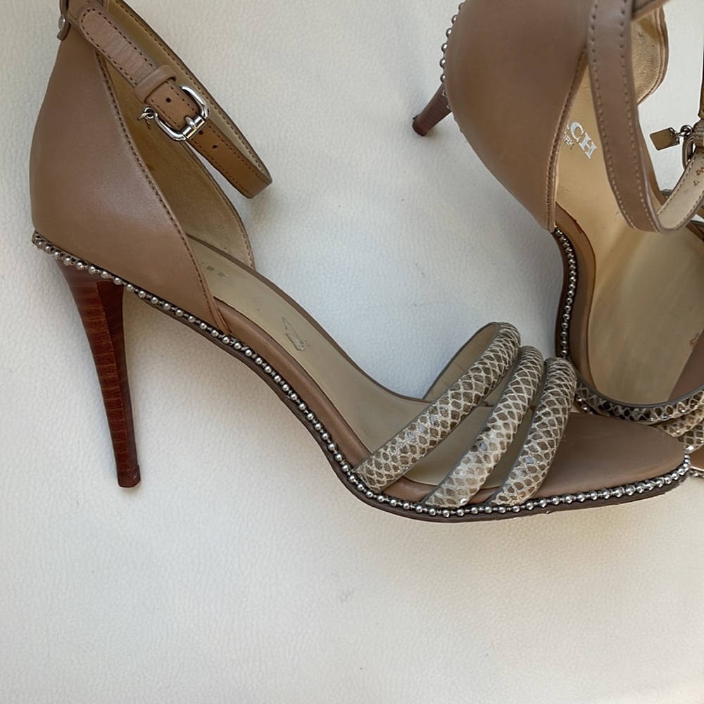 Coach Python Print Heel - image 3